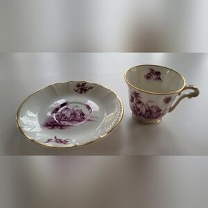 Bernardaud Limoges demitasse cup and saucer set France